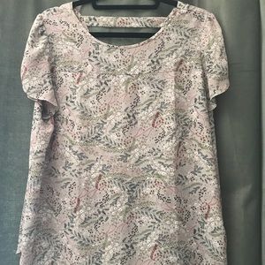 Loft bar back floral top